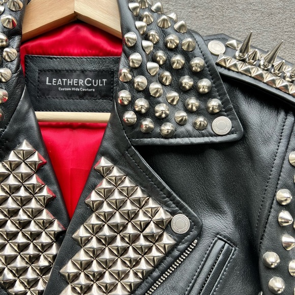 Spiked leather jacket from stud and spike lab UNISEX - Picture 7 of 9